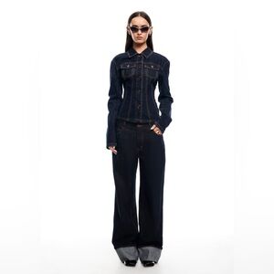 Lioness TOP MODEL CUFFED JEAN XS | DARK DENIM D00